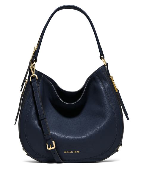 michael kors women's blue mini shoulder bag|michael kors black shoulder handbags.